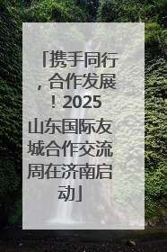 携手同行，合作发展！2025山东国际友城合作交流周在济南启动