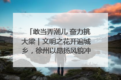 敢当弄潮儿 奋力挑大梁｜文明之花开遍城乡，徐州以昂扬风貌冲刺“万亿之城”