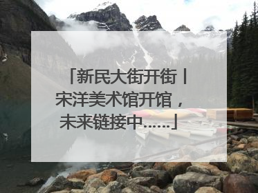 新民大街开街丨宋洋美术馆开馆，未来链接中……