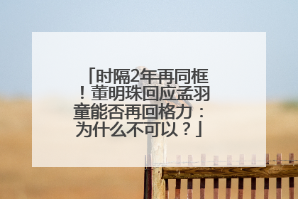 时隔2年再同框！董明珠回应孟羽童能否再回格力：为什么不可以？