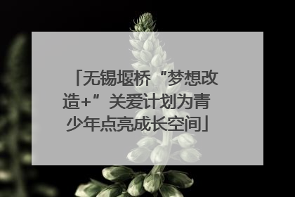 无锡堰桥“梦想改造+”关爱计划为青少年点亮成长空间