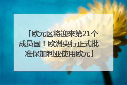 欧元区将迎来第21个成员国！欧洲央行正式批准保加利亚使用欧元