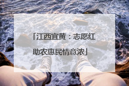 江西宜黄：志愿红助农惠民情意浓
