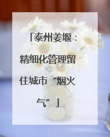 泰州姜堰：精细化管理留住城市“烟火气”