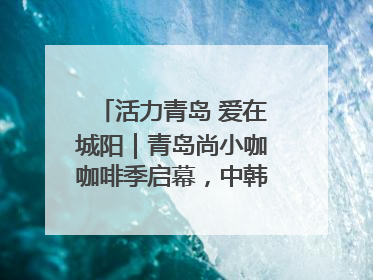 活力青岛 爱在城阳｜青岛尚小咖咖啡季启幕，中韩消费新场景点燃夏日热情