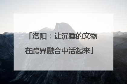 洛阳：让沉睡的文物在跨界融合中活起来
