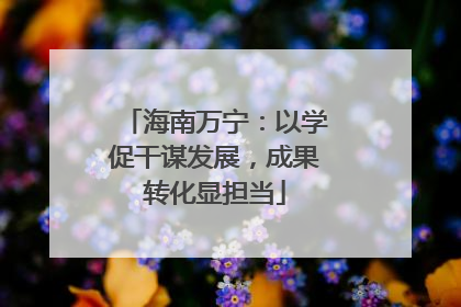 海南万宁：以学促干谋发展，成果转化显担当
