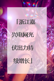 浙江嘉兴电网光伏出力持续增长
