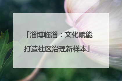 淄博临淄：文化赋能 打造社区治理新样本