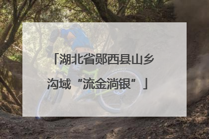 湖北省郧西县山乡沟域“流金淌银”