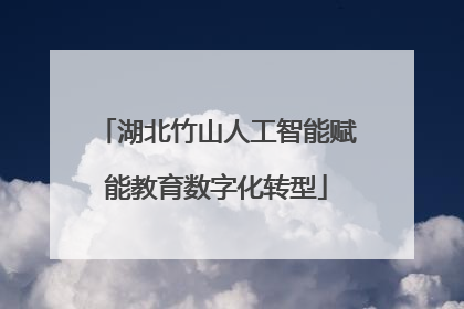 湖北竹山人工智能赋能教育数字化转型