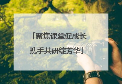 聚焦课堂促成长 携手共研绽芳华