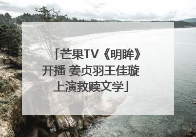 芒果TV《明眸》开播 姜贞羽王佳璇上演救赎文学