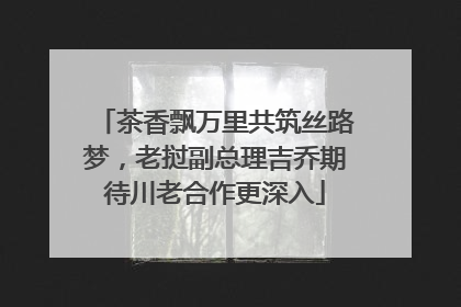 茶香飘万里共筑丝路梦，老挝副总理吉乔期待川老合作更深入