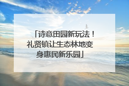 诗意田园新玩法！礼贤镇让生态林地变身惠民新乐园