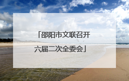 邵阳市文联召开六届二次全委会