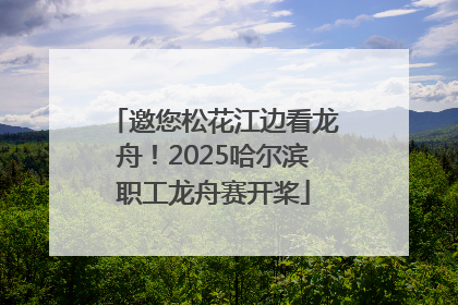 邀您松花江边看龙舟！2025哈尔滨职工龙舟赛开桨