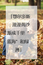 鄂尔多斯：漫漫黄沙渐成千里“蓝海”和绿洲