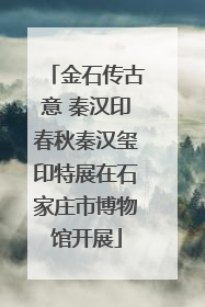金石传古意 秦汉印春秋秦汉玺印特展在石家庄市博物馆开展