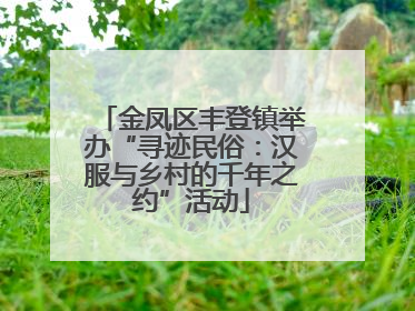 金凤区丰登镇举办“寻迹民俗：汉服与乡村的千年之约”活动