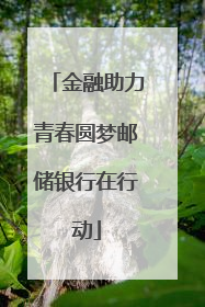 金融助力青春圆梦邮储银行在行动