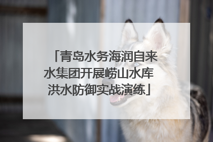 青岛水务海润自来水集团开展崂山水库洪水防御实战演练