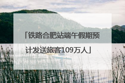 铁路合肥站端午假期预计发送旅客109万人