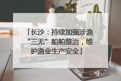 长沙：持续加强涉渔“三无”船舶整治，维护渔业生产安全