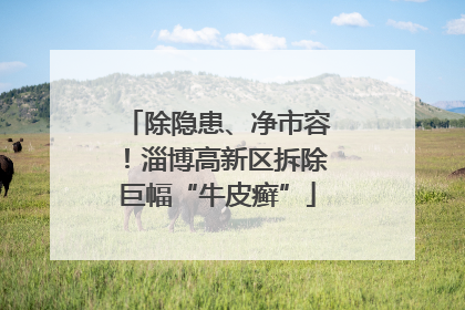 除隐患、净市容！淄博高新区拆除巨幅“牛皮癣”