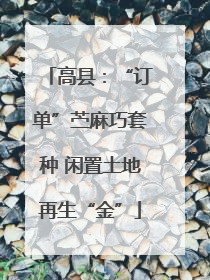 高县：“订单”苎麻巧套种 闲置土地再生“金”