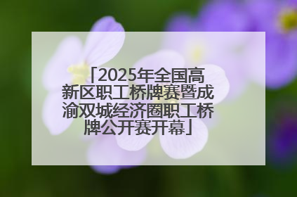 2025年全国高新区职工桥牌赛暨成渝双城经济圈职工桥牌公开赛开幕
