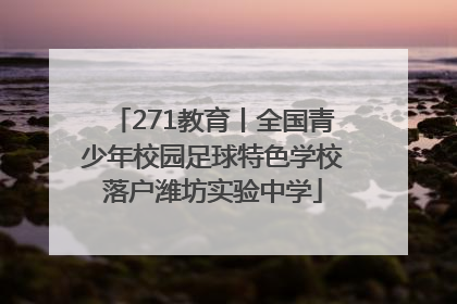 271教育丨全国青少年校园足球特色学校落户潍坊实验中学