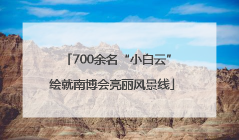 700余名“小白云”绘就南博会亮丽风景线
