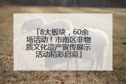 8大板块，60余场活动！市南区非物质文化遗产宣传展示活动精彩启幕