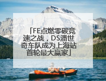 FE点燃零碳竞速之战，DS潘世奇车队成为上海站首轮最大赢家